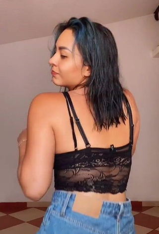 Hot Karen Bustillos in Black Crop Top