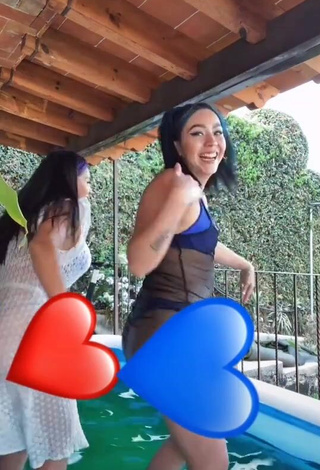 4. Cute Karen Bustillos at the Pool with Bouncing Tits