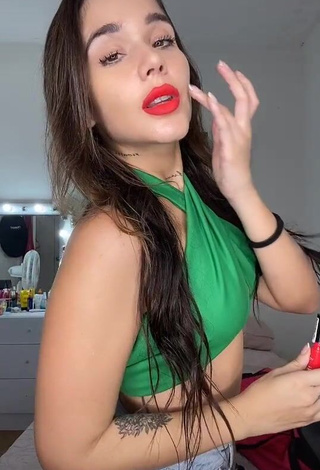 Sexy laflowers13 in Green Crop Top