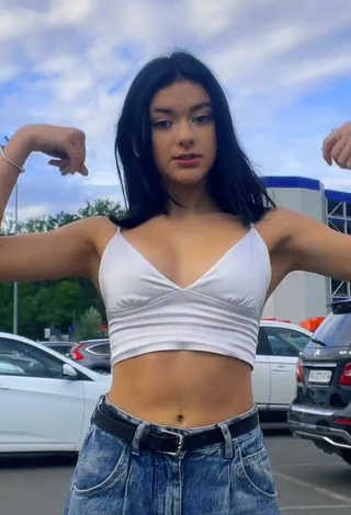 1. Hot Liza Nice in White Crop Top