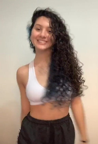 Hot Lorena Tucci in White Sport Bra