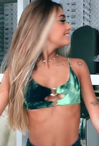 1. Beautiful Luane Guiné in Sexy Green Shorts