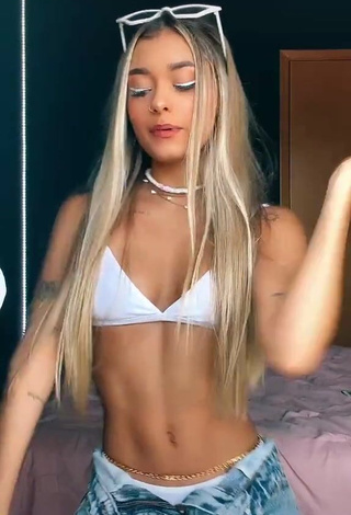 1. Luane Guiné in Hot White Bikini Top