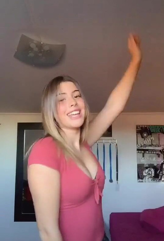 4. Hot Mafe Bertero in Pink Top and Bouncing Tits