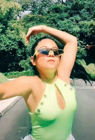 1. Cute Mafe Vásquez in Green Top