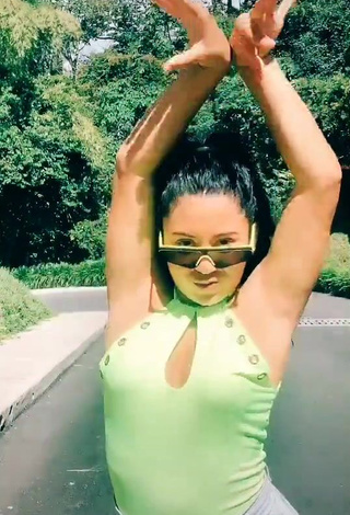 4. Cute Mafe Vásquez in Green Top