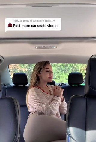 1. Breathtaking Makayla Weaver Shows Butt in a Car