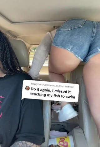 1. Hottest Makayla Weaver Shows Butt in a Car