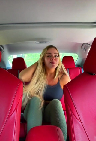 4. Desirable Makayla Weaver Shows Butt in a Car