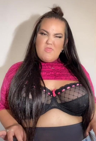 1. Hot Netta Barzilai in Black Bra