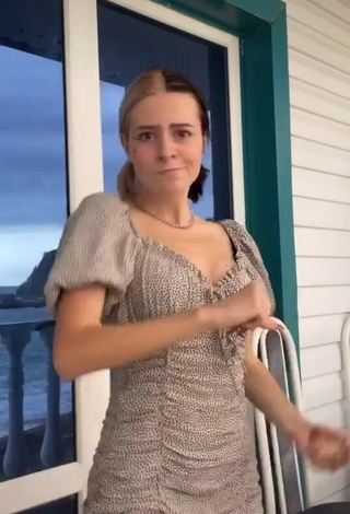 3. Hot Nika in Dress and Bouncing Boobs