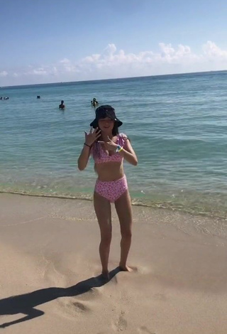 3. Sexy Paola Ruiz in Pink Bikini at the Beach