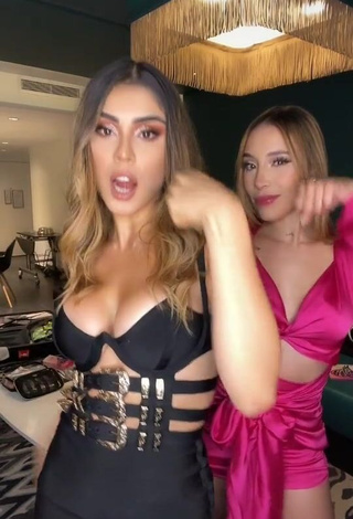 1. Sexy Paula Galindo Shows Cleavage in Dress