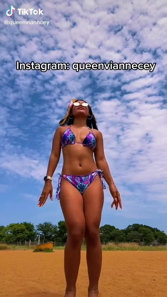 Beautiful Virgie Ann Casteel in Sexy Bikini at the Beach