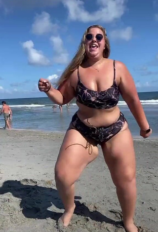 Sweet Sam Paige in Cute Bikini at the Beach and Bouncing Big Tits