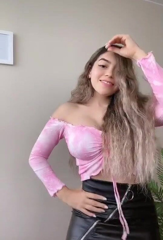 1. Hot Hai in Pink Crop Top