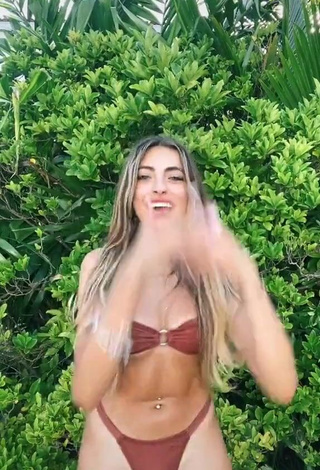 1. Lovely Valeria Arguelles in Brown Bikini and Bouncing Boobs