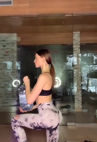 4. Hot Zava_ly Shows Butt while doing Fitness Exercises