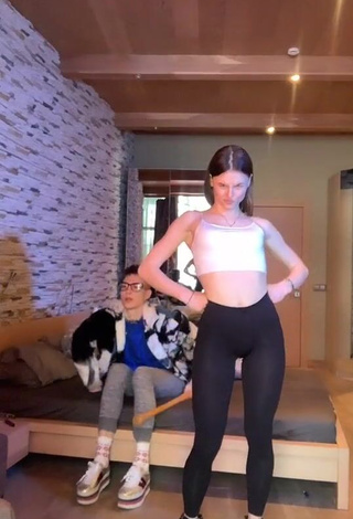 4. Sexy Zava_ly in Black Leggings