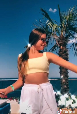 4. Desirable Zelenskaya Darina in Crop Top at the Seafront