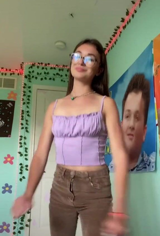 Hot Liesl in Violet Crop Top