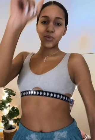 Hot Alisha Kone Shows Cleavage in Sport Bra