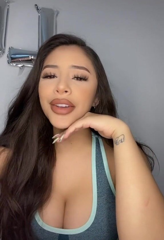 Cute Alondra Ortiz Shows Cleavage