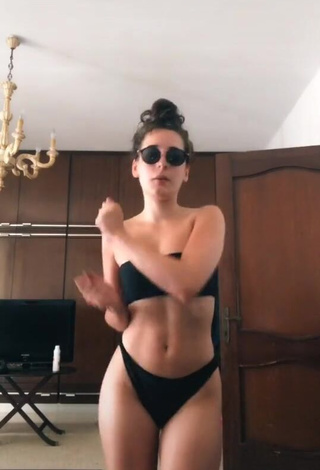 3. Hot apolline_guer in Black Bikini