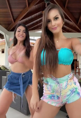 1. Hot Bianca Jesuino in Turquoise Bikini Top