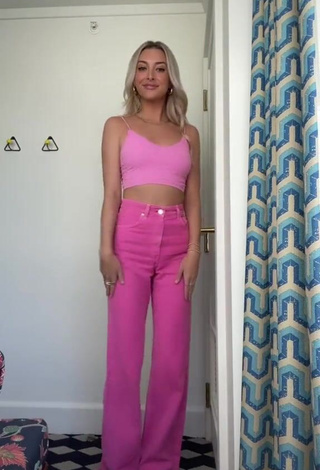 1. Hot Brianna LaPaglia in Pink Crop Top