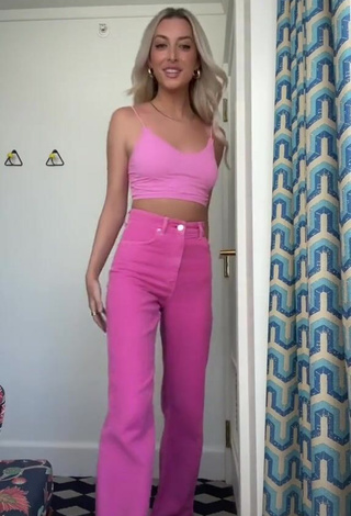 4. Hot Brianna LaPaglia in Pink Crop Top