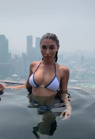 1. Sexy Chantel Jeffries Shows Cleavage in Bikini Top at the Pool (Side Boob)