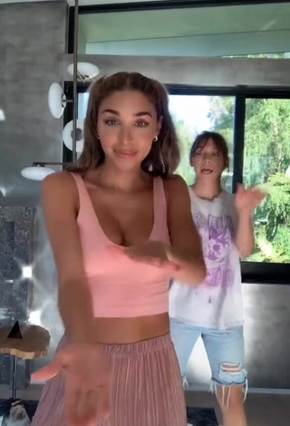 Sexy Chantel Jeffries in Pink Crop Top