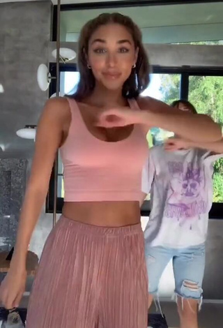 4. Sexy Chantel Jeffries in Pink Crop Top