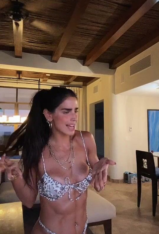 1. Hot Bárbara de Regil in Leopard Bikini