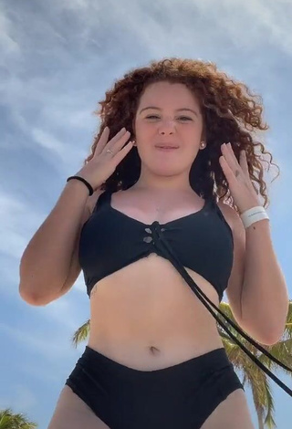 3. Beautiful Briggitte Bozzo in Sexy Black Bikini