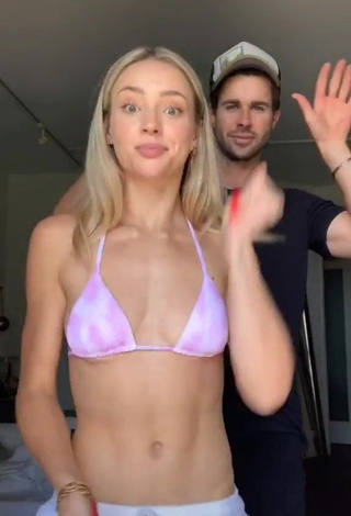 3. Sexy Charly Jordan in Pink Bikini Top