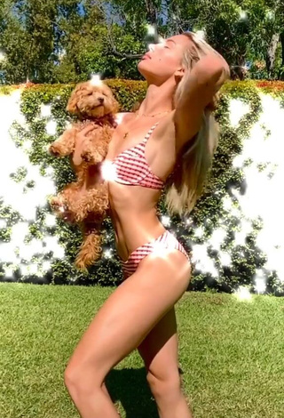 Hot Charly Jordan in Checkered Bikini