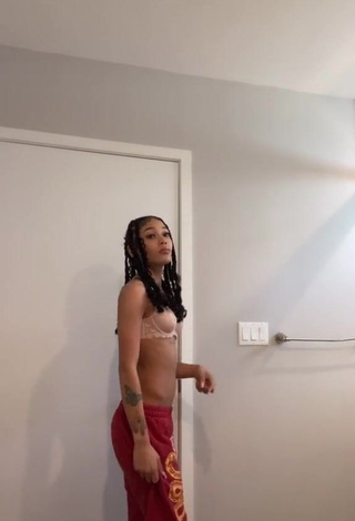 Sexy Coi in Beige Bra while doing Belly Dance