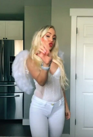 1. Hot Chani Natasha Davis in White Tight Pants