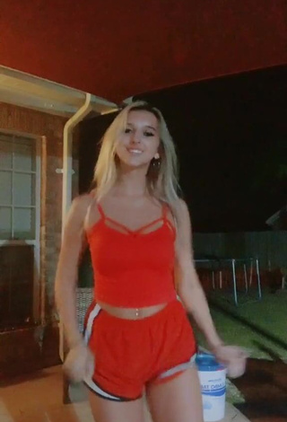 3. Sexy Heather Dale in Red Crop Top