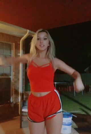 4. Sexy Heather Dale in Red Crop Top