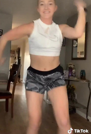 3. Beautiful Bailey McManus in Sexy White Crop Top while doing Dance