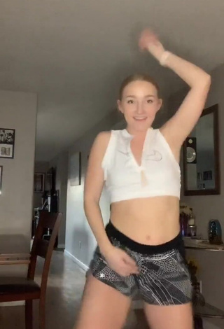 Sexy Bailey McManus in White Crop Top