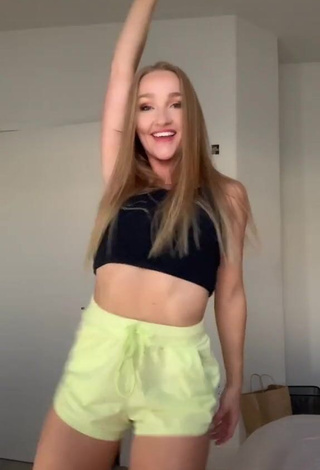 1. Hot Bailey McManus in Black Crop Top