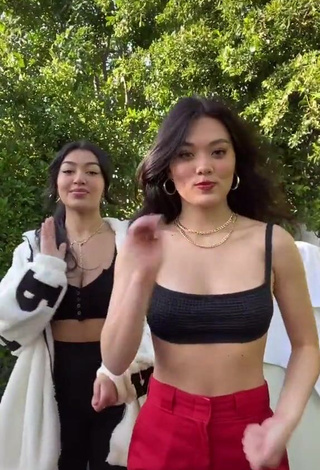 4. Sexy Devyn Kohl in Black Crop Top