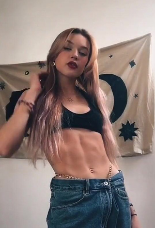 1. Sweetie Emily Maiova in Black Crop Top