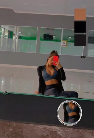 1. Desirable Isa Pinheiro in Black Leggings