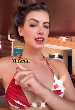 3. Beautiful Isa Pinheiro Shows Cleavage in Sexy Bikini Top