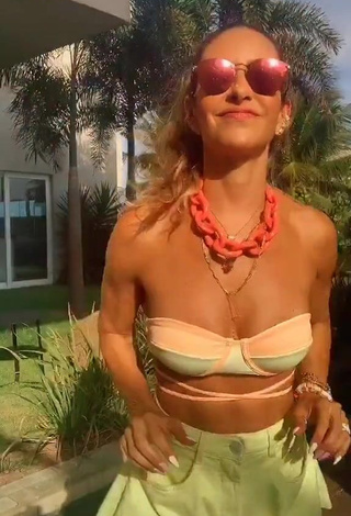 Beautiful Lica Lopes Ramalho Shows Cleavage in Sexy Bikini Top